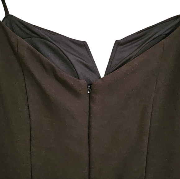 Shelli Segal black flutter cocktail party dress NWT size 12 - Picture 7 of 11